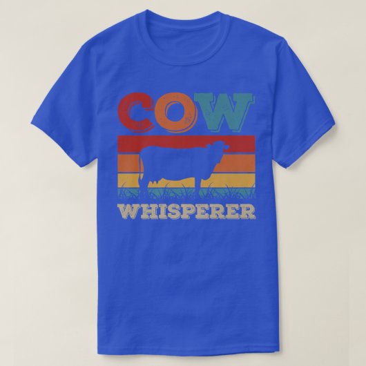 Cow Whisperer Retro Cattle Breeder Farmer Animals  T-shirt (Design voorkant)