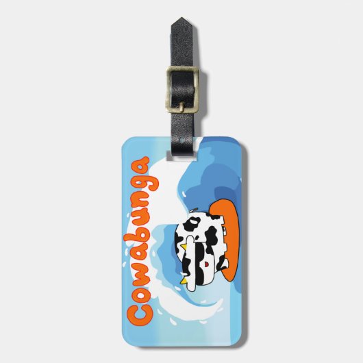 Cowabunga-bagagelabel Bagagelabel (Voorkant verticaal)