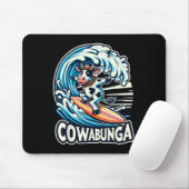 Cowabunga Beach Surfen Koe Surfen Surfplank Surfpl Muismat (Met muis)
