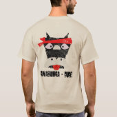 Cowabunga Guy Grunge Workout Ninja Koe T-shirt (Achterkant)