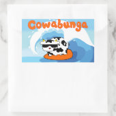 Cowabunga surfen koe sticker (Tas)