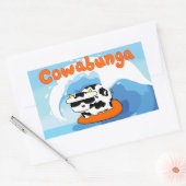 Cowabunga surfen koe sticker (Envelop)