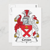 Cowan Family Crest Briefkaart (Voorkant / Achterkant)