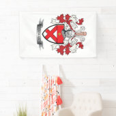 Cowan Family Crest Coat of Arms Spandoek (Insitu)