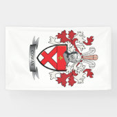 Cowan Family Crest Coat of Arms Spandoek (Horizontaal)