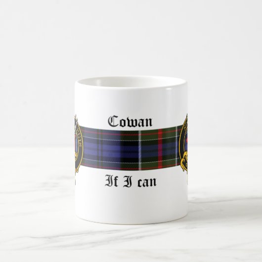 Cowan Scottish Crest en Tartan mok (Center)
