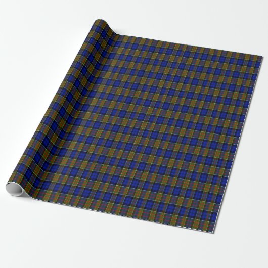 Cowan Scottish Tartan Wrapping Paper Cadeaupapier (Uitgerold)