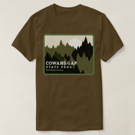 Cowans Gap State Park Pennsylvania Forest Sunrise T-shirt (Design voorkant)