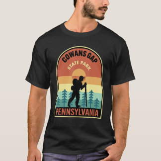 Cowans Gap State Park Pennsylvania Retro Wandelen T-shirt
