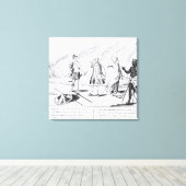 Cowardice Rewards of the Devil zal zijn Canvas Afdruk (Insitu (Houten vloer))