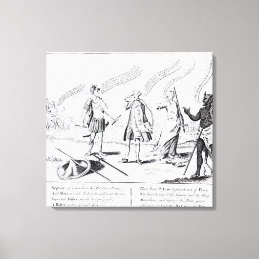 Cowardice Rewards of the Devil zal zijn Canvas Afdruk (Voorkant)
