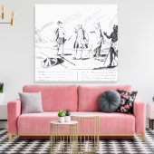 Cowardice Rewards of the Devil zal zijn Canvas Afdruk (Insitu (Woonkamer))