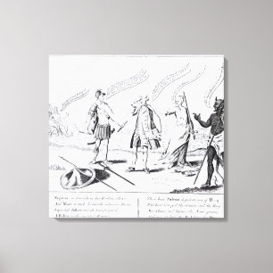 Cowardice Rewards of the Devil zal zijn Canvas Afdruk