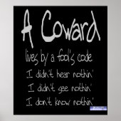 Coward's Code Poster (Voorkant)