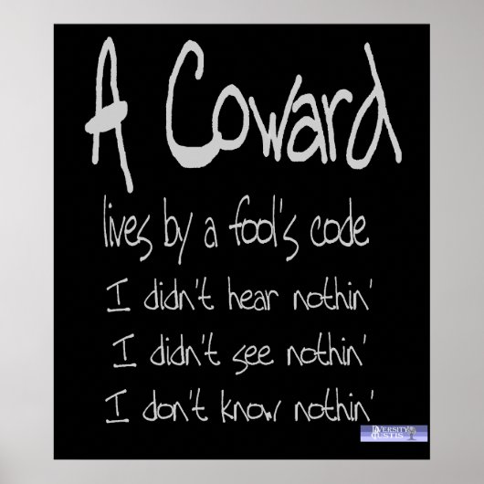 Coward's Code Poster (Voorkant)