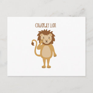 Cowarly Lion Briefkaart