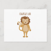 Cowarly Lion Briefkaart (Voorkant)