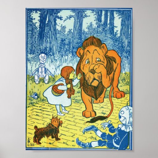 Cowarly Lion Poster (Voorkant)