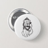 Cowarly Lion Ronde Button 5,7 Cm (Voorkant /achterkant)