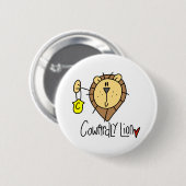 Cowarly Lion Ronde Button 5,7 Cm (Voorkant /achterkant)