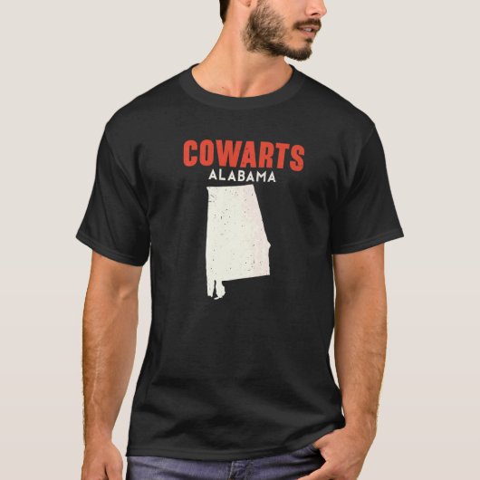 Cowarts Alabama USA State America Travel T-shirt (Voorkant)