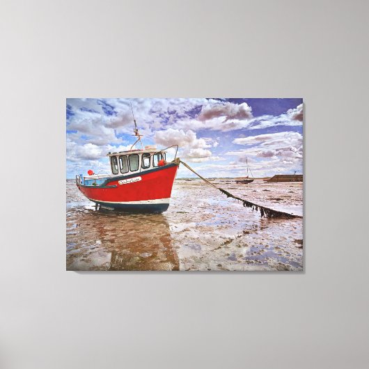Cowbar Lass, Lindisfarne Canvas Afdruk (Voorkant)