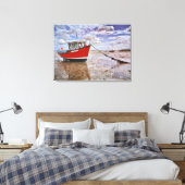 Cowbar Lass, Lindisfarne Canvas Afdruk (Insitu (Slaapkamer))
