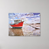 Cowbar Lass, Lindisfarne Canvas Afdruk (Voorkant)