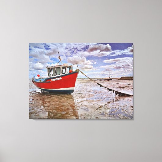 Cowbar Lass, Lindisfarne Canvas Afdruk (Voorkant)