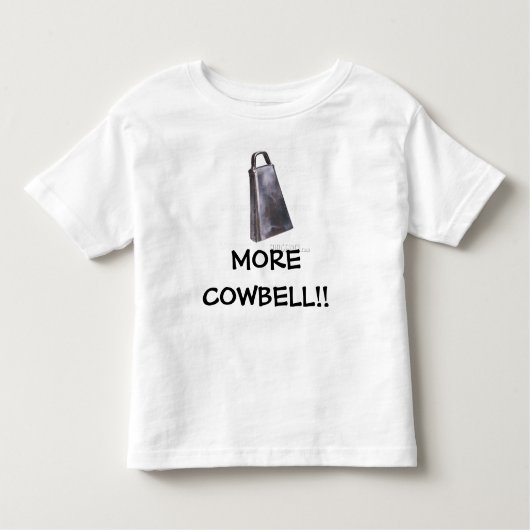 Cowbell, MEER COWBELL! - Gepersonaliseerd Kinder Shirts (Voorkant)