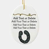 Cowboy2 Keramisch Ornament (Achterkant)