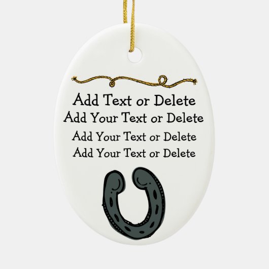 Cowboy2 Keramisch Ornament (Achterkant)