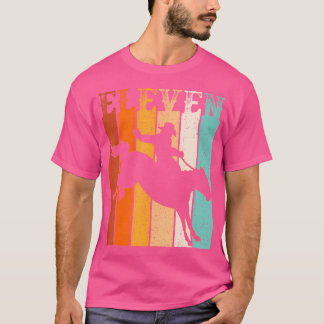 Cowboy 11e verjaardag Rodeo paard 11 jaar oud West T-shirt