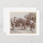 Cowboy 1900 Briefkaart (Voorkant / Achterkant)