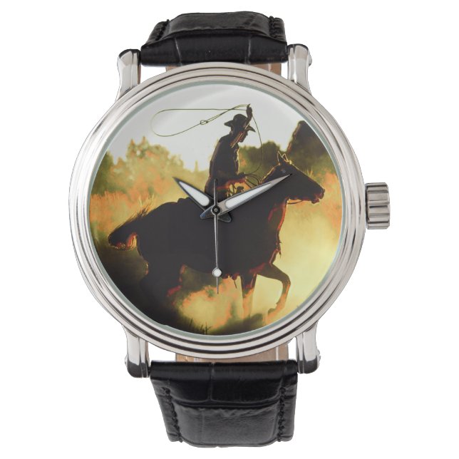 Cowboy 1 Horloge- en Nummeropties Horloge (Voorkant)