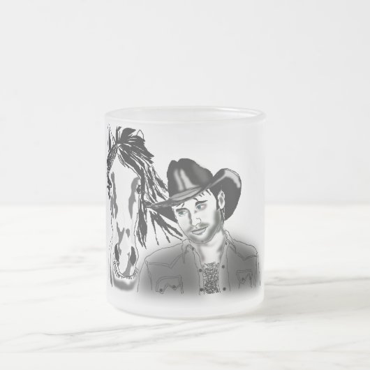 Cowboy 1 matglas koffiemok (Center)