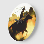 Cowboy 1-wandklokken en numerieke opties grote klok (Hoek)