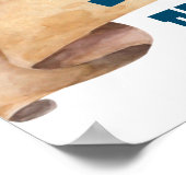 Cowboy 1e rodeo paarden boerderij feest welkom bor poster (Hoek)