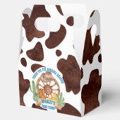 Cowboy 1e rodeo westerne verjaardag gepersonalisee bedankdoosjes (Geopend)