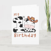 Cowboy 1e verjaardag kaart (Voorkant)