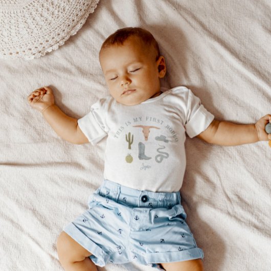 Cowboy 1e verjaardagsfeestje Eerste rodeo Kinder Shirts