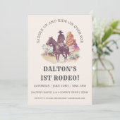 Cowboy 1st Rodeo | Aanbesteding op zondag Kaart (Staand voorkant)