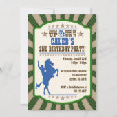 Cowboy 2e uitnodiging van de Birthday Party (Voorkant)