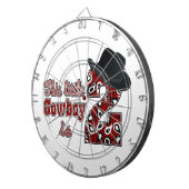 Cowboy 2e verjaardag dartbord (Voorkant Rechts)