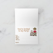 Cowboy 2e verjaardag invulling uitnodigingen (Binnen)