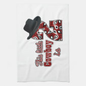 Cowboy 2e verjaardag theedoek (Verticaal)