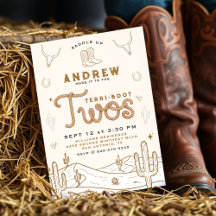 Cowboy 2e verluisterfeest Terri-Boot Twee western