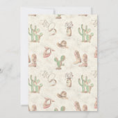 Cowboy 5e verjaardag Bash Uitnodiging (Achterkant)