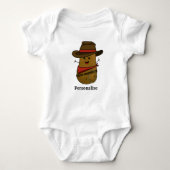 Cowboy Aardappel Gepersonaliseerd Romper (Voorkant)