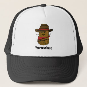 Cowboy Aardappel Gepersonaliseerd Trucker Pet